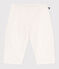 Pantaloni in velluto tinta unita neonato ecru MILK