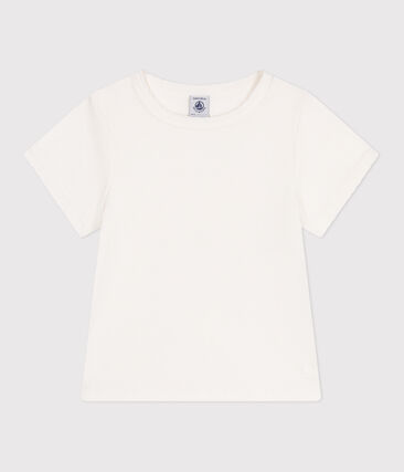 T-shirt a maniche corte in cotone tinta unita bambina