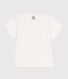 T-shirt a maniche corte in cotone tinta unita bambina