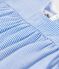 Blusa a manica corta bebè in cotone biologico blu BRASIER/grigio MARSHMALLOW
