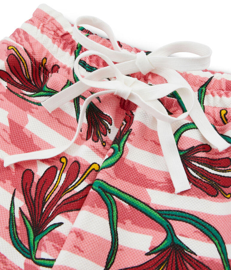 Pantalone bianco/multicolore