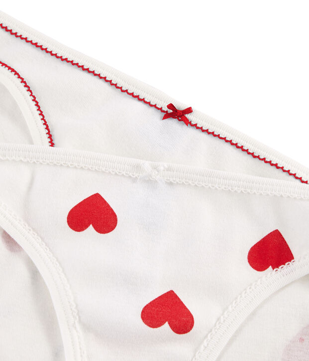Confezione da 2 slip cuori donna multicolore