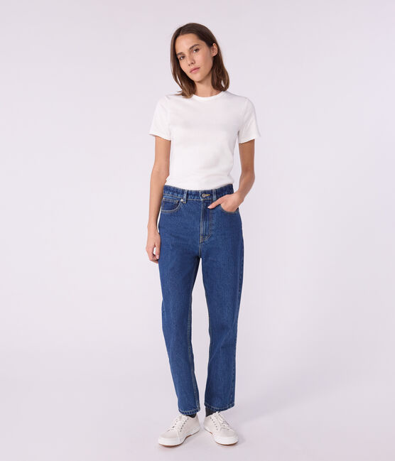 T-shirt L'ICONIQUE cocotte in cotone Donna bianco ECUME