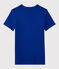 T-shirt girocollo iconica in cotone Donna blu SURF