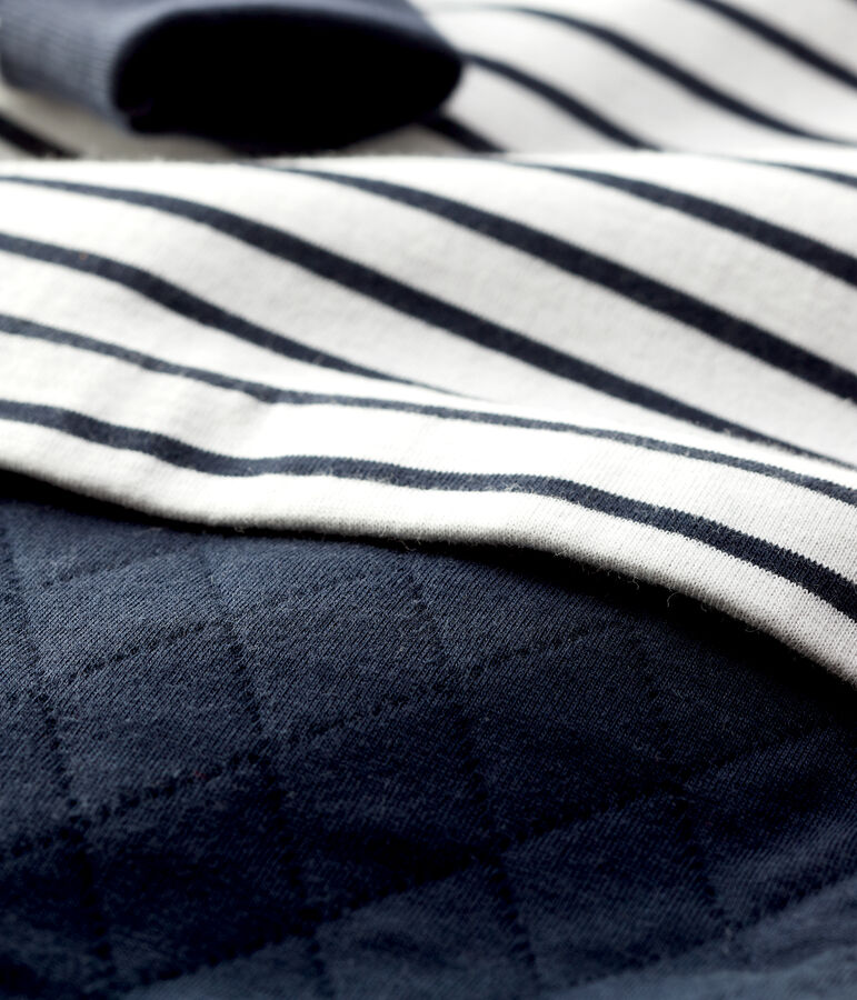 Tutina iconica beb&egrave;. bianco MARSHMALLOW/blu SMOKING