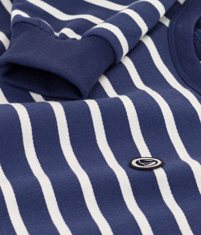 Felpa unisex blu/bianco