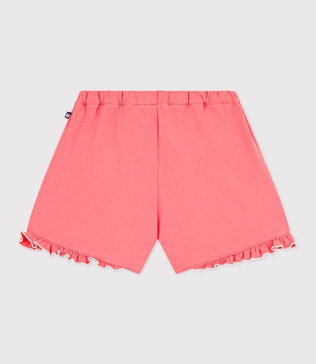 Shorts in cotone tinta unita bambina FLAMAND