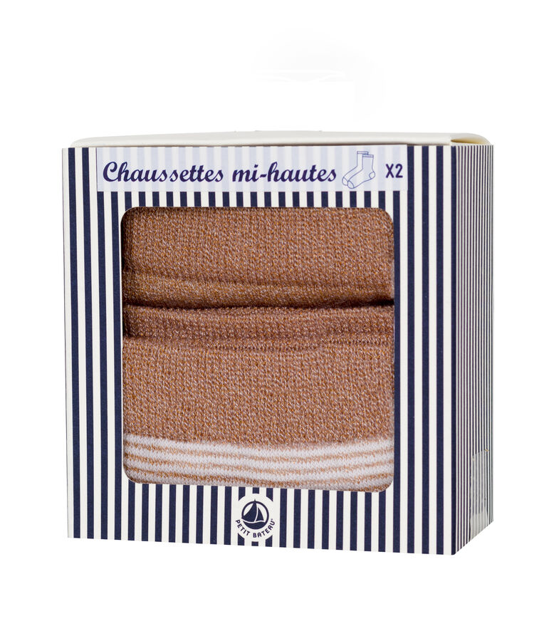 Lotto da 2 paia di calzini donna multicolore