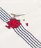 T-shirt Monsieur Madame in cotone neonato bianco MARSHMALLOW