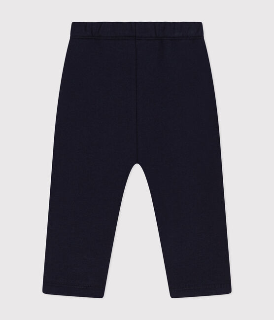 Pantaloni bebè in tessuto felpato  blu SMOKING
