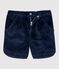 Short bambina in velluto blu SMOKING