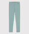 Leggings in cotone tinta unita bambino verde PAUL