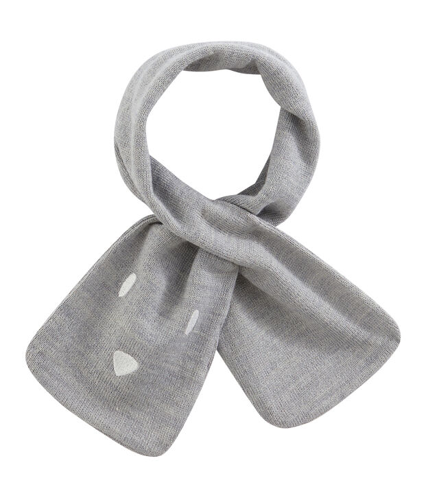 Sciarpa beb&egrave; unisex grigio