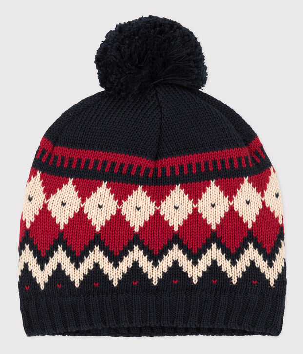 Berretto bambina/bambino blu/multicolore