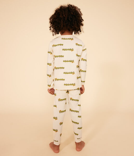 Pigiama fantasia animalier in cotone bambino bianco AVALANCHE/ MULTICO
