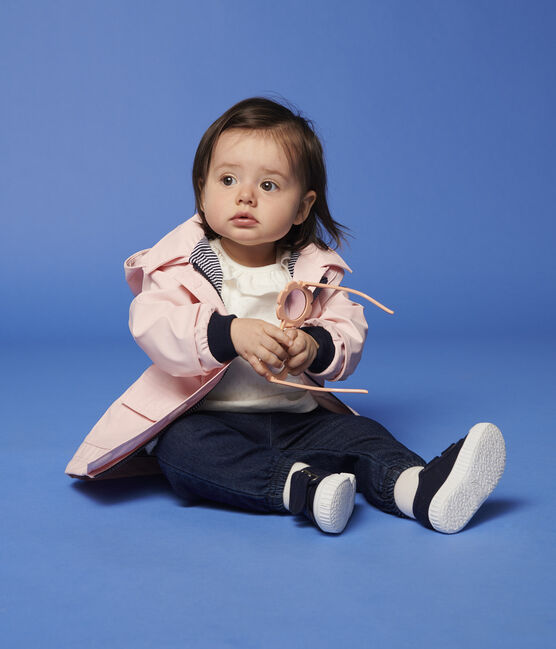 Cerata iconica Petit Bateau bebè femmina rosa MINOIS