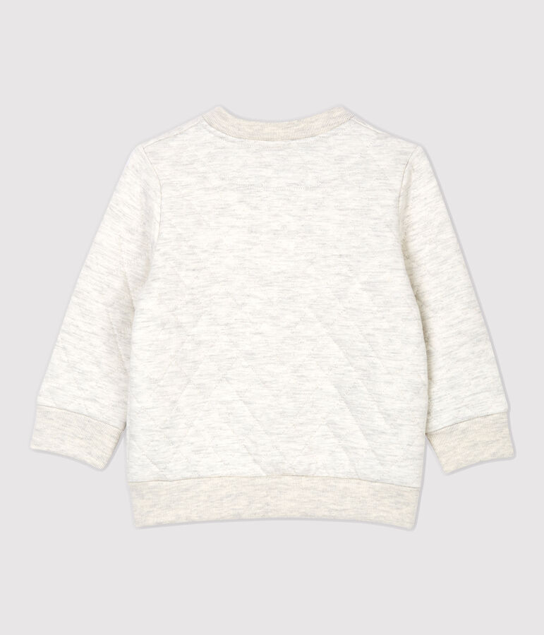 Cardigan trapuntato beb&egrave;. beige