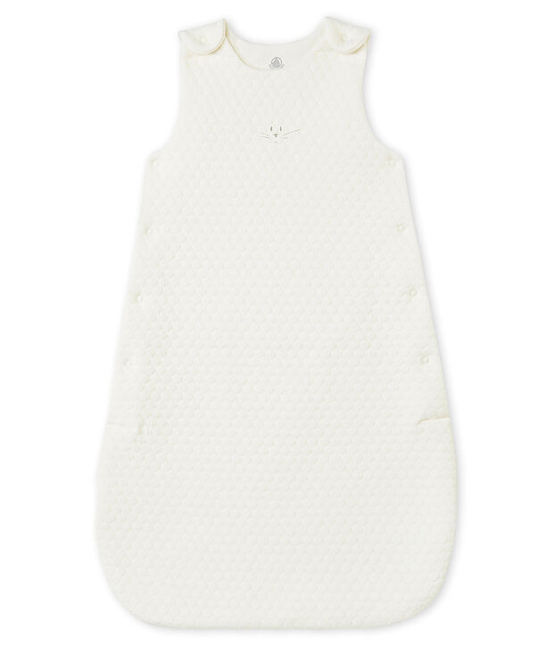Sacco nanna in tubique matelass&eacute; beb&eacute; unisex bianco