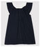 Abito body con colleto a costine bebé femmina blu SMOKING