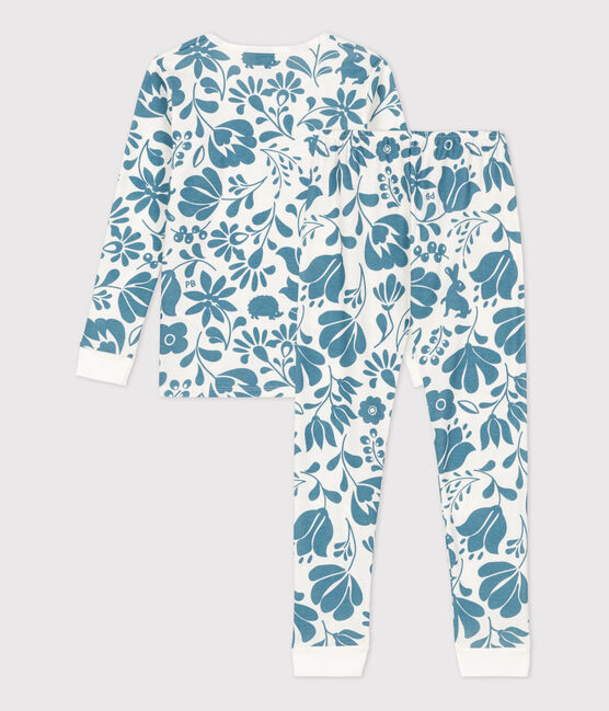 Pigiama snugfit floreale in cotone bianco MARSHMALLOW/ ROVER