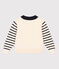 Maglione alla marinara in cotone bambino unisex bianco AVALANCHE/ MULTICO
