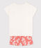 Pigiama corto bambina in cotone bianco MARSHMALLOW/ PAPAYE
