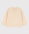 Blusa in garza di cotone bambina ecru AVALANCHE