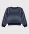 Felpa in cotone bambino unisex blu SMOKING/ SKY CHINE