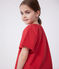 Blusa a maniche corte in cotone con motivo a fiori bambina SPI