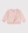 Cappotto teddy in tubique trapuntato bebè rosa SALINE