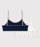 Confezione da 2 brassière cuore da bambina in cotone ed elastan variante 1