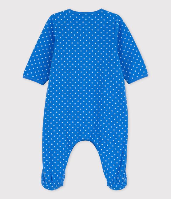Bodyjama bebè in cotone biologico blu BRASIER/grigio MARSHMALLOW