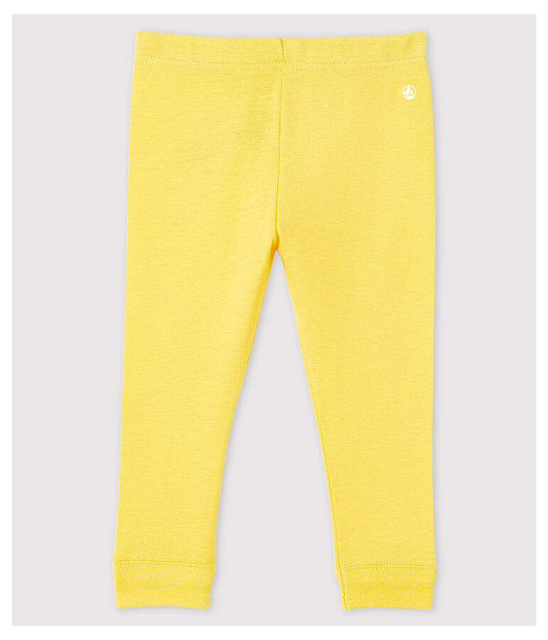 Leggins per beb&egrave; in cotone giallo RAIPONCE