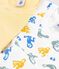 Confezione da 2 canottiere a costine con scimmiette fosforescenti bambino in cotone variante 1