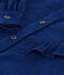 Blusa in velluto fine bambina BLEU FONCE