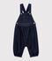 Salopette in denim per bebé femmina blu DENIM BLEU FONCE