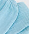 Pantaloni in garza di cotone tinta unita neonato blu AQUATIC