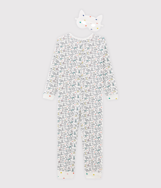 Tutina lunga da bambina bianco MARSHMALLOW/bianco MULTICO