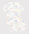 Pigiama short fantasia arcobaleno in cotone bambino bianco MARSHMALLOW/bianco MULTICO