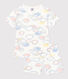 Pigiama short fantasia arcobaleno in cotone bambino
