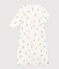 Tutina e sacco nanna con stampa in cotone bianco MARSHMALLOW/grigio GRIS