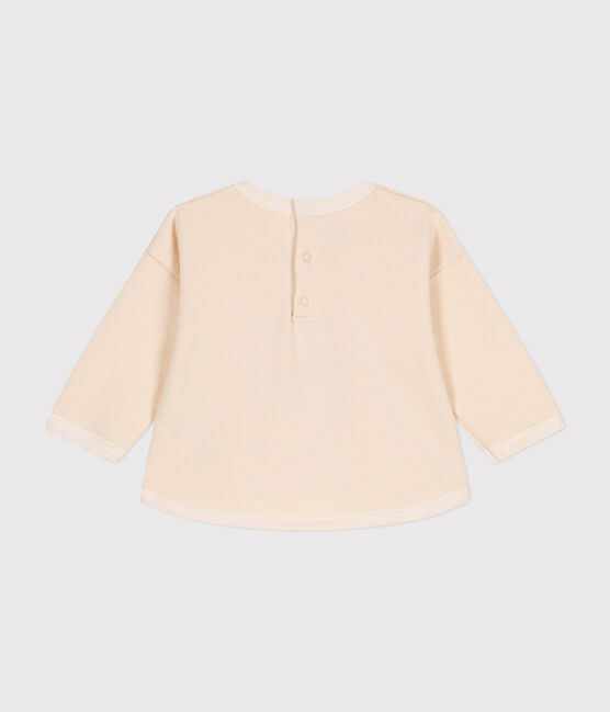 Maglia in tessuto felpato neonato ecru AVALANCHE