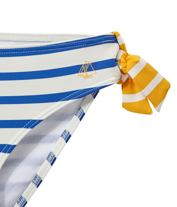 Costume da bagno bambina 2 pezzi bianco/blu