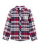 Camicia a quadri per bambino in twill blu SMOKING/rosso TERKUIT/ OGRE