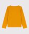 T-shirt bambina a maniche lunghe in cotone giallo BOUDOR