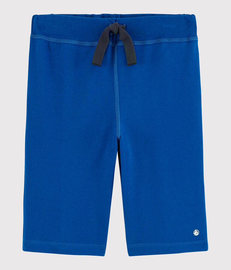 Bermuda in jersey bambino blu