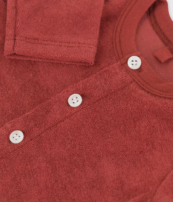 Cardigan in spugna bebé maschio marrone OMBRIE