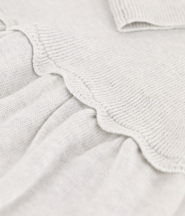 Abito in lana e cotone beb&egrave;. beige MONTELIMAR CHINE