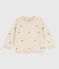 Maglione in misto lana e cotone con fiori ricamati neonata bianco AVALANCHE/ MULTICO