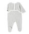 Tutina per bebé unisex in ciniglia grigio BELUGA CHINE